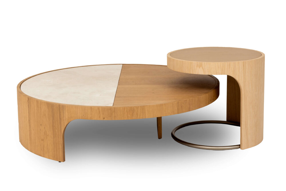 Conjunto Mesa Lateral + Mesa de Centro Axis